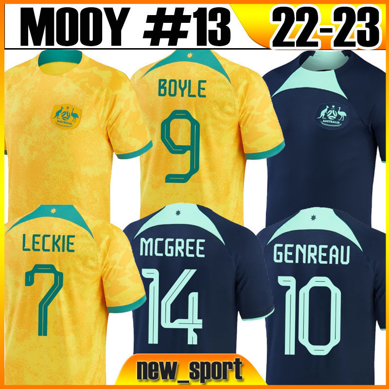 

2022 AustraliaS World CUP SOCCER JERSEYS Home Away MOOY 13 HRUSTIC 10 SOUTTAR 19 BOYLE 6 IRVINE 22 MABIL MCGREE 22 23 2023 jersey football shirts Men size -XXL Top, Aodaliya 2022 world cup home patch