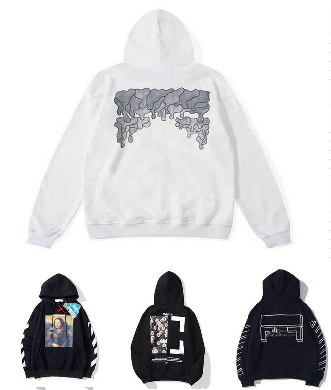 

2022 %60 Off Style Trendy Fashion Sweater Painted Arrow Crow Stripe Loose Hoodie Men's and Women's Coatjqm1off T-shirts Offs White 9ZAL, 17