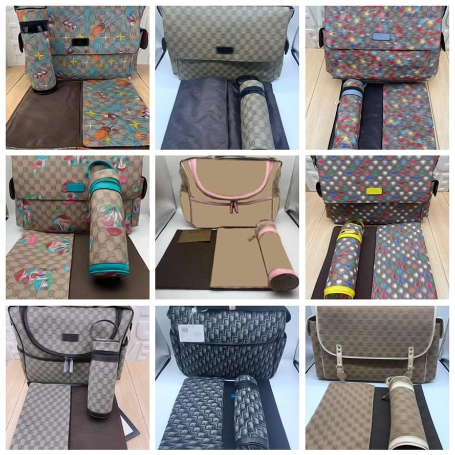 

New Brand Diaper Bags Waterproof Mummy Diapers Bag infant baby Zipper Brown Plaid Print Backpack Messenger Nappy Stackers Tote Inner C2873, #9