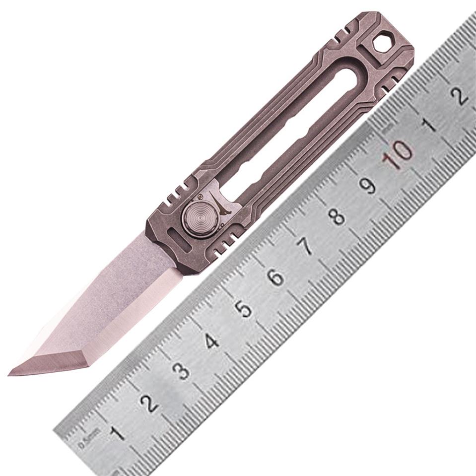 

NAITHAWK ET2 Piranha Utility Cutter Knife 9Cr18MoV Blade Paper Cutting TC21 Titanium Alloy Handle Stonewashed EDC Tool Knife for office322v