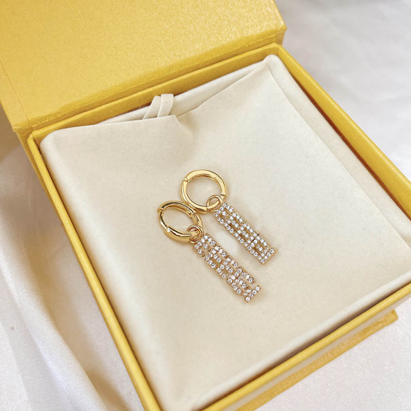 

Women hoop Earring Designer Jewelry gold Stud Earring Luxury letter diamond huggie dangle Earrings 925 silver men Fashion studs with box