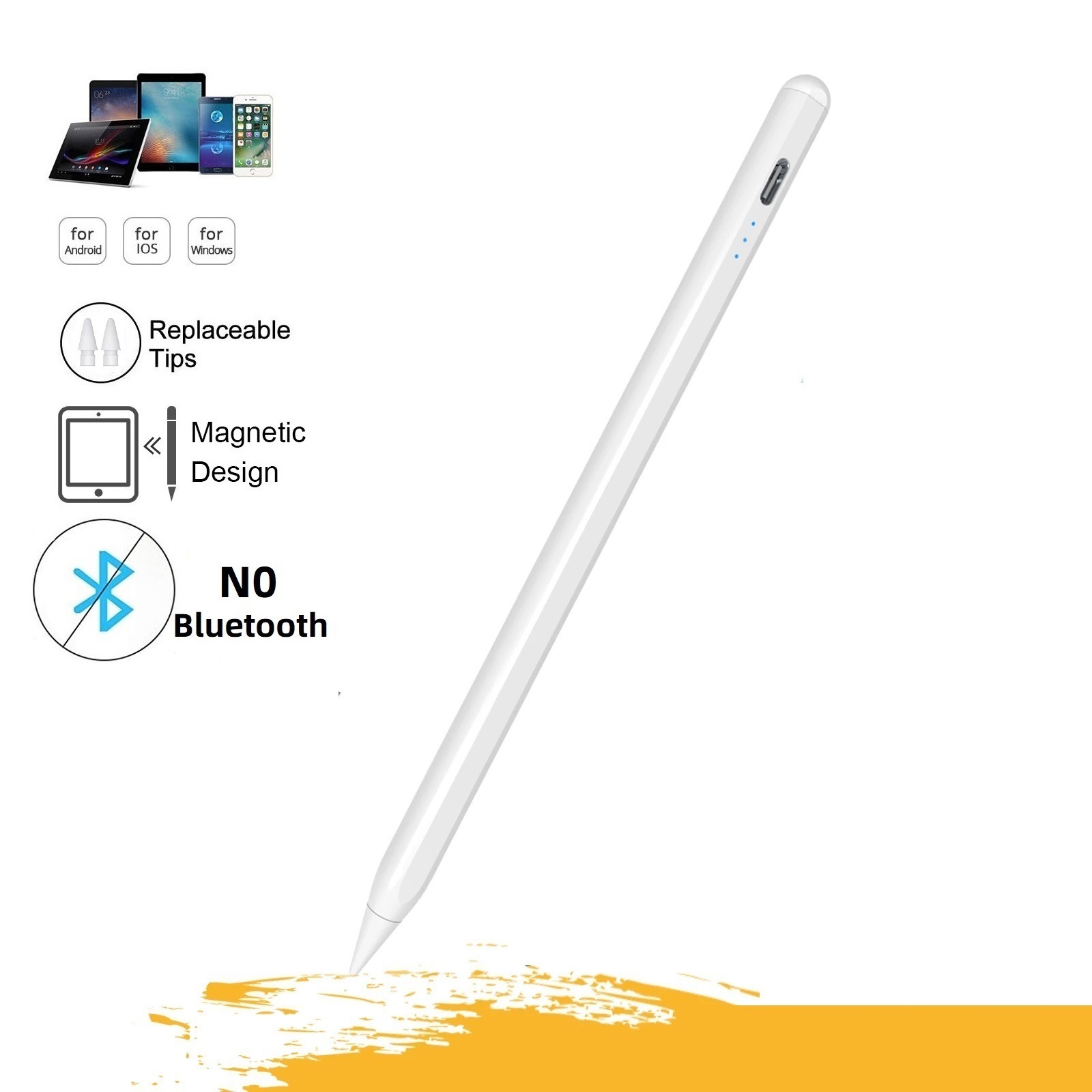 

Universal Android IOS Smart Pen with Palm Rejection Magnetic Absorption For Xiaomi mi pad 5 Redmi 5 Pro iPhone Huawei Samsung tab