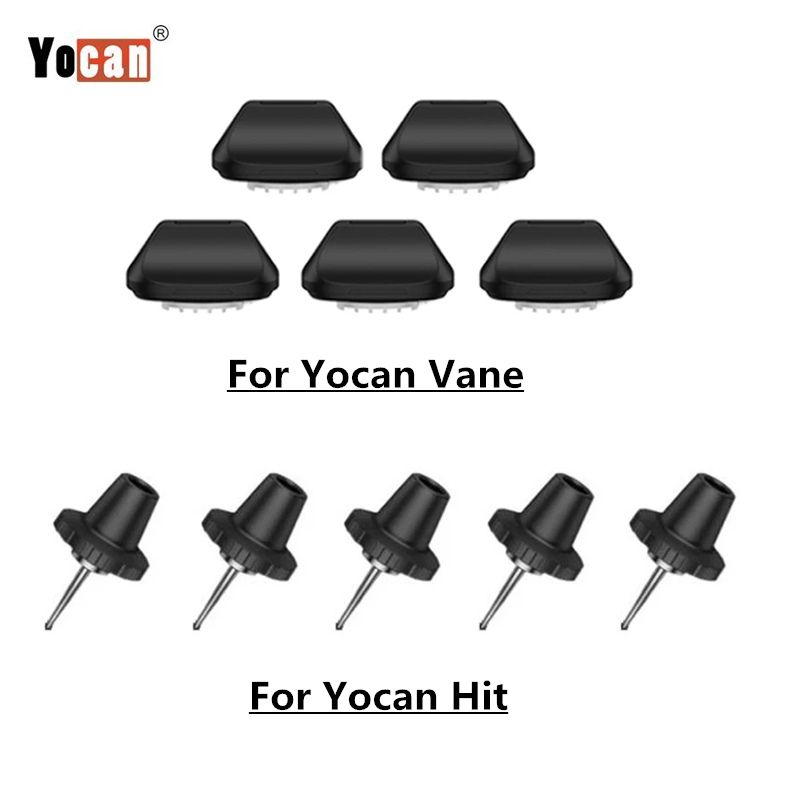 

5pcs/pack Original Yocan Hit / Vane Mouthpiece Head Replacement Drip Filter Tips for Dry Herb Vaporizer Vape Pen Kit Accessory