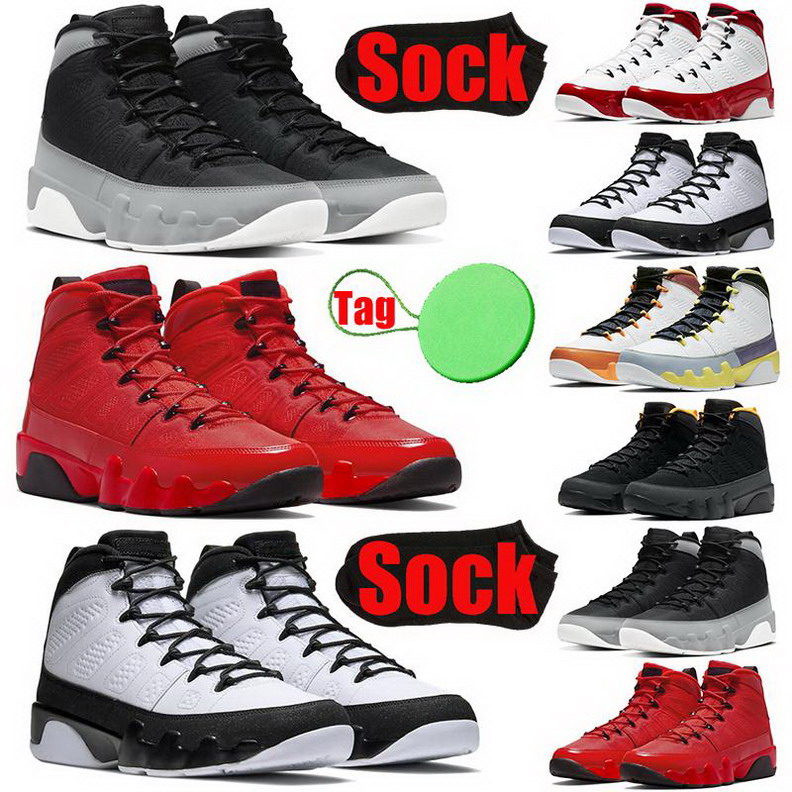 

Jordens 9 Men's Basketball Shoes Sneakers Trainers Outdoor Jumpman 9s Bred Anthractie Racer Blue UNC University Gold Fire Red Citrus Particle Grey Multicolor