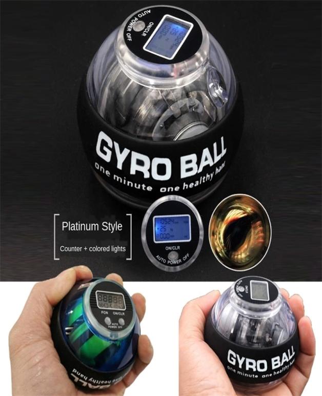 

Count Gyroscopic Powerball Autostart Range Gyro Power Wrist Ball with Counter Arm Hand Muscle Force Trainer Fitness Equipment 2204