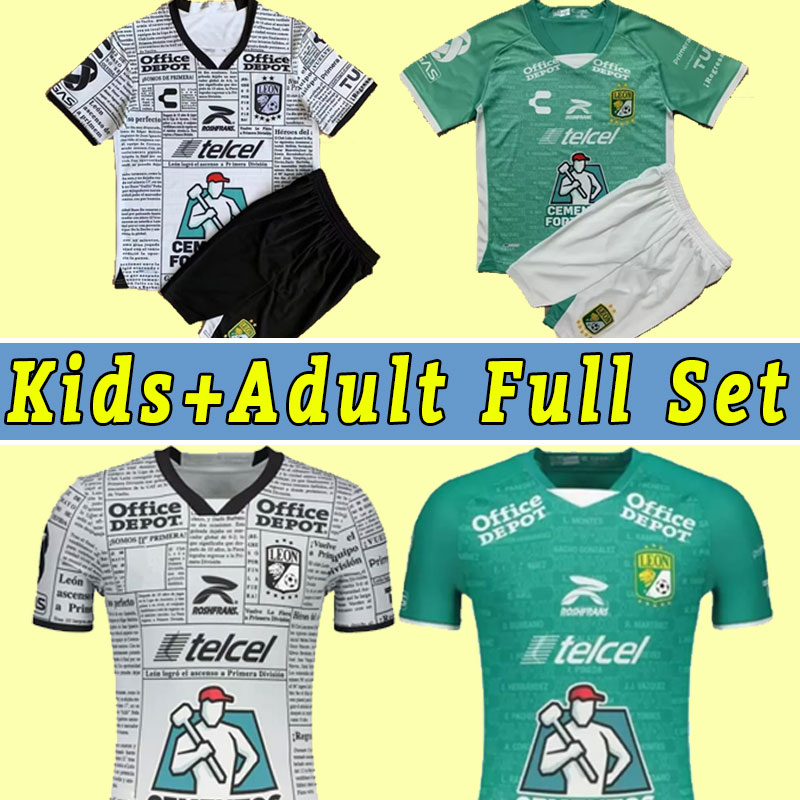 

2022 Club FC leon soccer jerseys liga MX special 22 23 2023 DAVILA BARREIRO MENESES FERNANDEZ RODRIGUEZ TESILLO RAMIREZ football shirts uniform kids child, Away