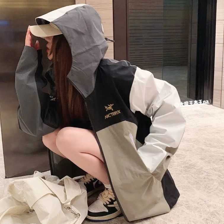 

s arcterxy Recommended Jacket Winter Designer Coat Beams Bird Men Men's Women's Mosaic Fashion Hooded Waterproof Ins O2CK, Mosaic color