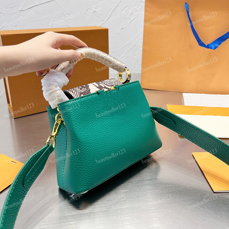 

Women Totes Bag Leather Shoulder Bags Luxury Designer Crossbody Lady Handbags Serpentine Cross Body Fresh Handbag 4 Colors Underarm Tote Wallet Classic, Increase freight