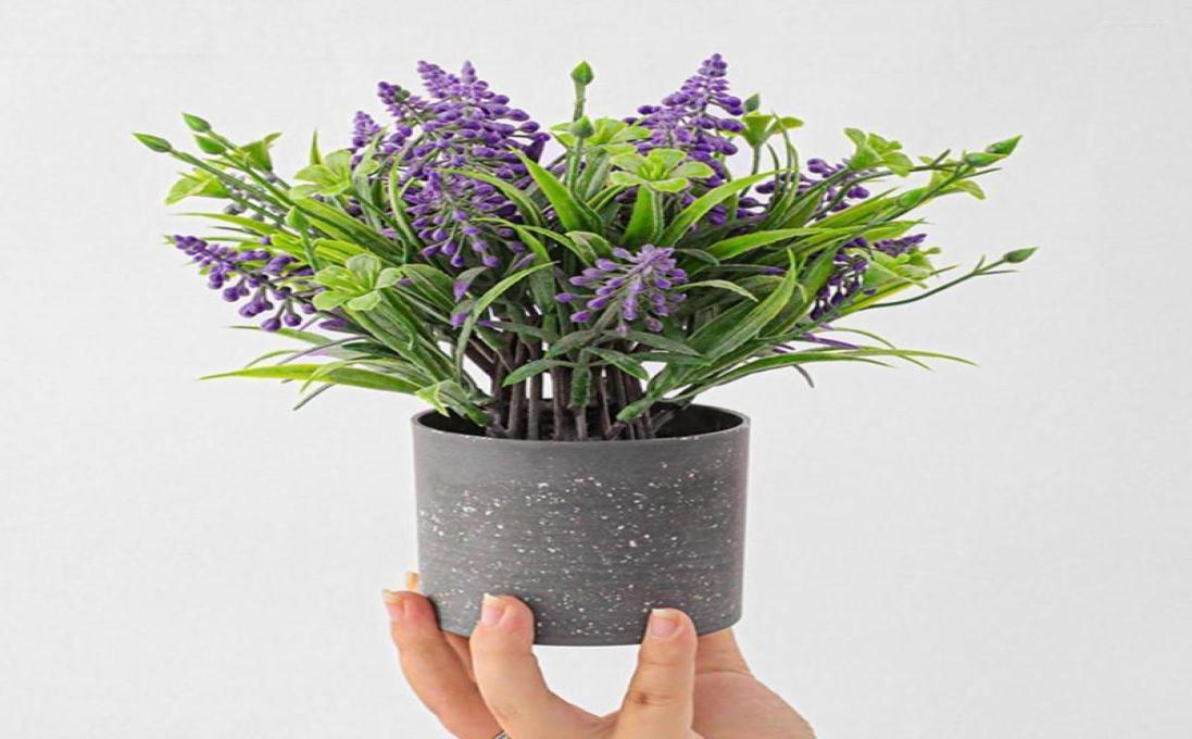 

Decorative Flowers Plastic Creative Energysaving Fake Potted Plant No Odor Simulation Bonsai Innovative Home Decor, Red