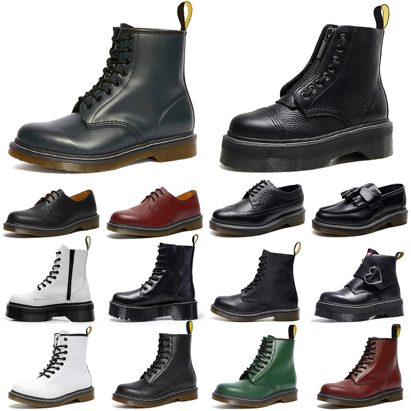 

designer boots shoes men women snow booties black white fashion classic ankle short dr martin doc marten martines martens doc martins outdoor winter boot, #21