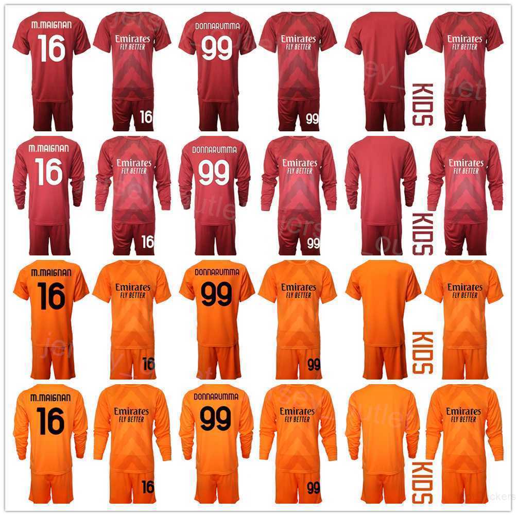 

Club Team Goalkeeper Soccer GK Long Sleeve 16 Mike Maignan Jersey Set 25 Reina 1 Rossi 83 Antonio Mirante 1 Ciprian Tatarusanu Football Shirt Kits Men Youth ACMiLan, Kids