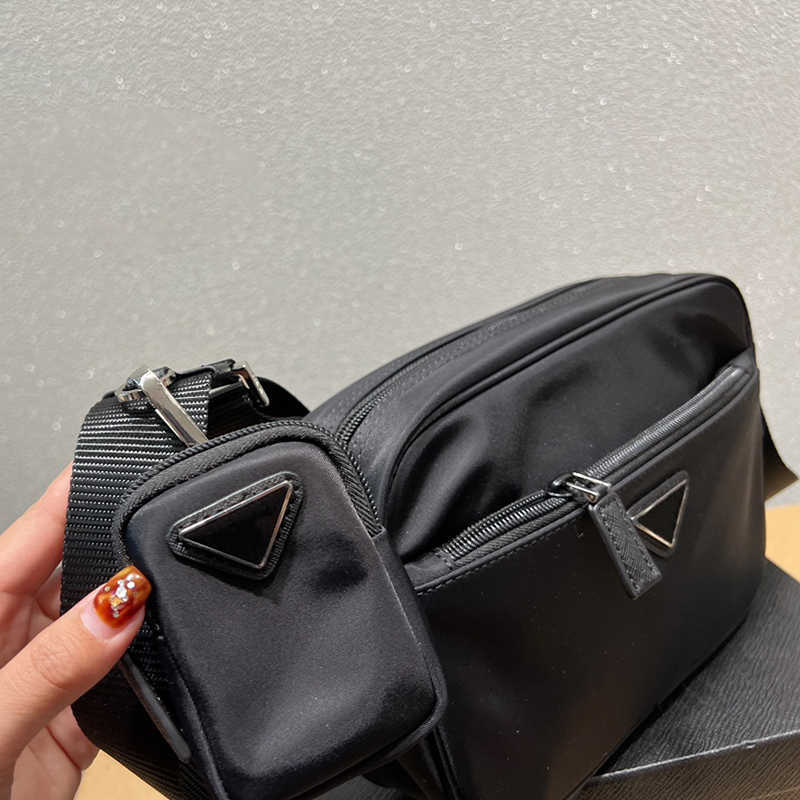 

shoulder nylon bags designer women handbags luxury snapshot designer bag leather Square Messenger Crossbody Purses Female Black Bag 221226, Pbag black