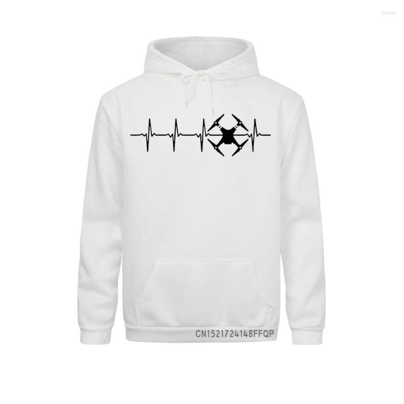 

Men' Hoodies Heartbeat Drone Pullover Men Pocket Hip-Hop Pilot Sweatshirts Man Clothing Gift, Blue