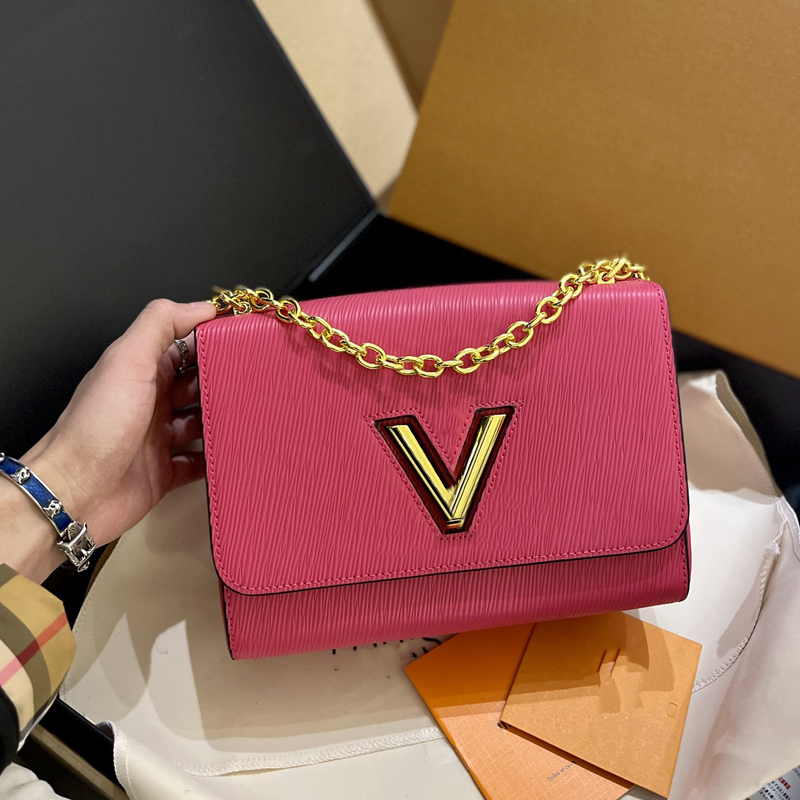 

Classic Women Shoulder Bags Designer Womens Handbags Ripple Leather Cross Body Purse Letters Handbag Street Fashion Purses Gold Buckle 1813, Blue