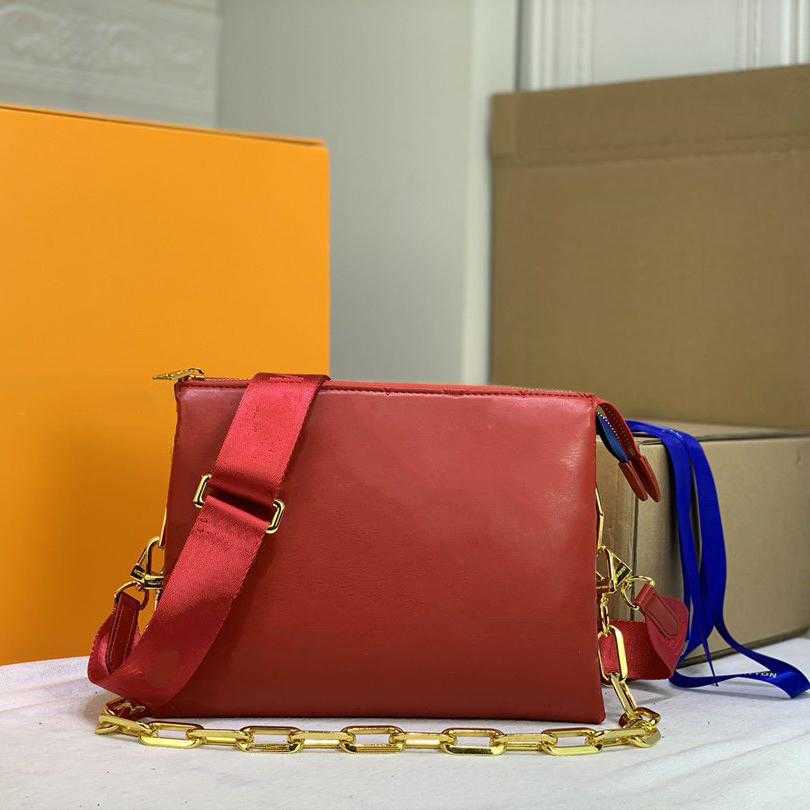 

original Spring Summer shoulder bags 2021 embossed puffy leather chain bag COUSSIN PM handbag fashion forward cross-body with the strap Trendy style, 5 #57790