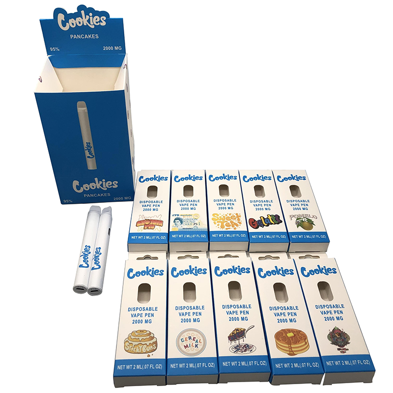 

Cookies Disposable Vape Pen 2ML E Cigarettes Vapes Kits Empty Bcore Ceramic Oil Vaporizer Pens Rechargeable 350mAh Battery