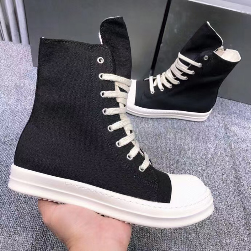 

black boots classic Fashion autumn and winter men's and women's casual sports motor vehicle canvas boot breathable running shoes size 35-47, Red