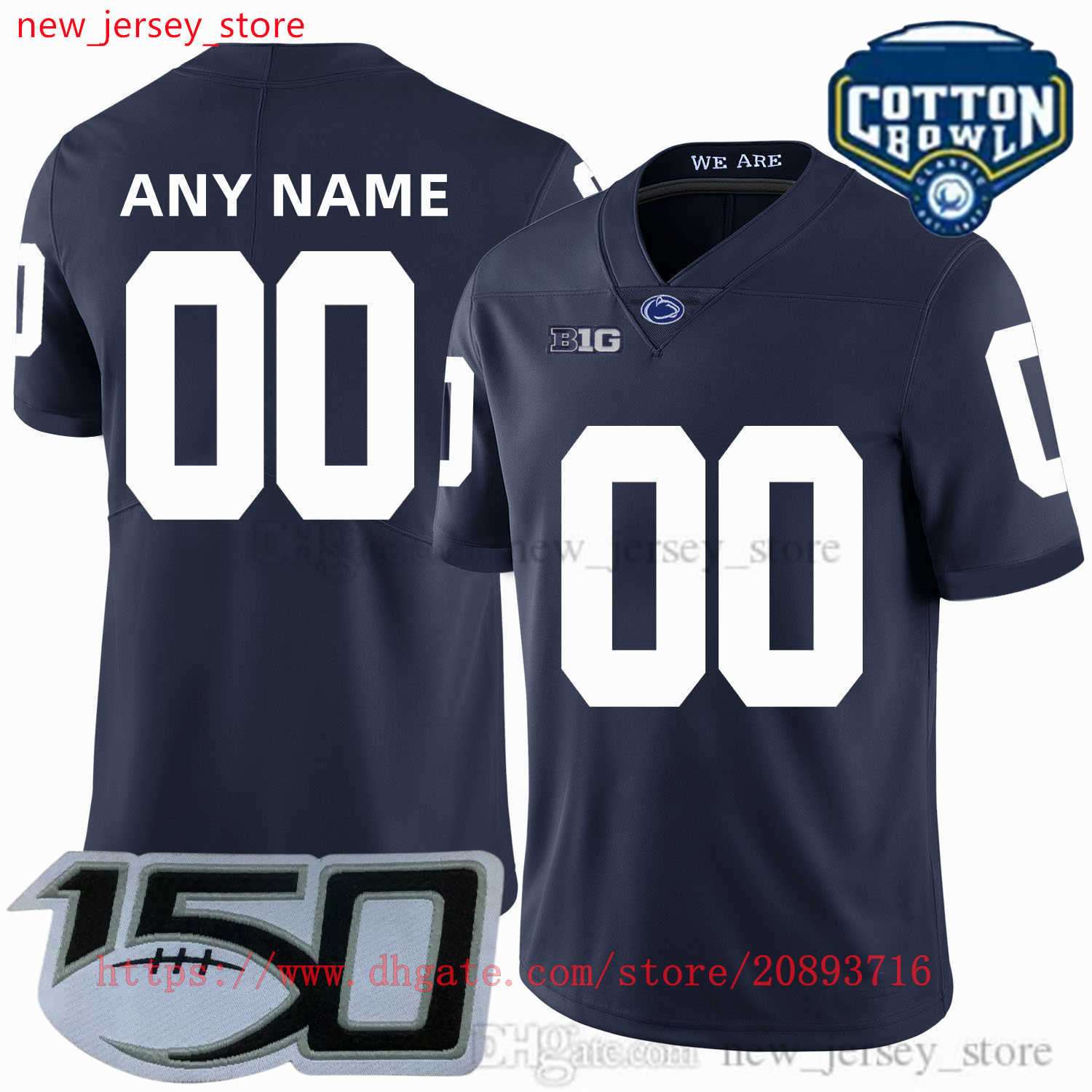 

Football Custom NCAA Penn State Nittany Football Jersey 1 KJ Hamler 2 Marcus Allen 24 miglia Sanders 9 Trace McSorley 11 Micah Parsons cu, Separate new jerseys