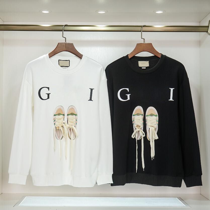 

Designer hoodies men Loose hoody pullover sweatshirts loose long sleeve jumper mens women Tops clothing with shoelaces M-3XL, 1# white