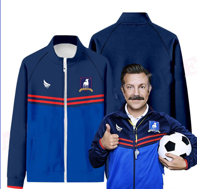

Hot Sale hoodies Ted Lasso Season 2 Jacket AFC Richmond Football Jersey Cosplay Rojas Mcadoo Uniform 3d Printing for Men And Women LGBT, Blue