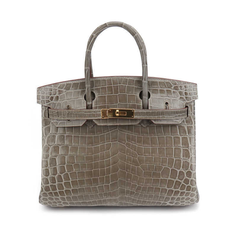 

Designers Handbags Herme Birkin Bags Light Luxury Women's Nile Crocodile High Gloss Flat Half Hand Sewn Trend 30 Stand with the Same Handbag Large Ayw, Blue6