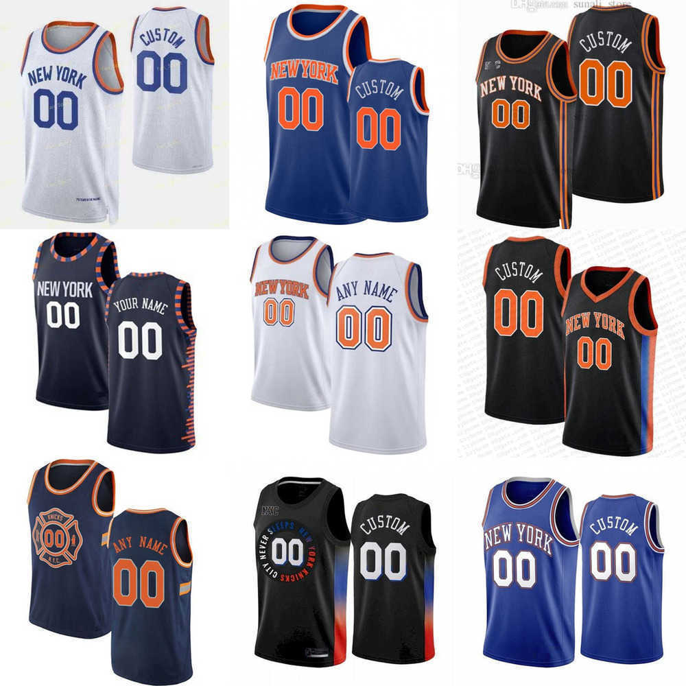 

Men Women Youth New York''Knicks''Custom 23 Mitchell Robinson 5 Immanuel Quickley 55 Isaiah Hartenstein 1 Obi Toppin 0 Cam Reddish Basketball Jerseys, Colour