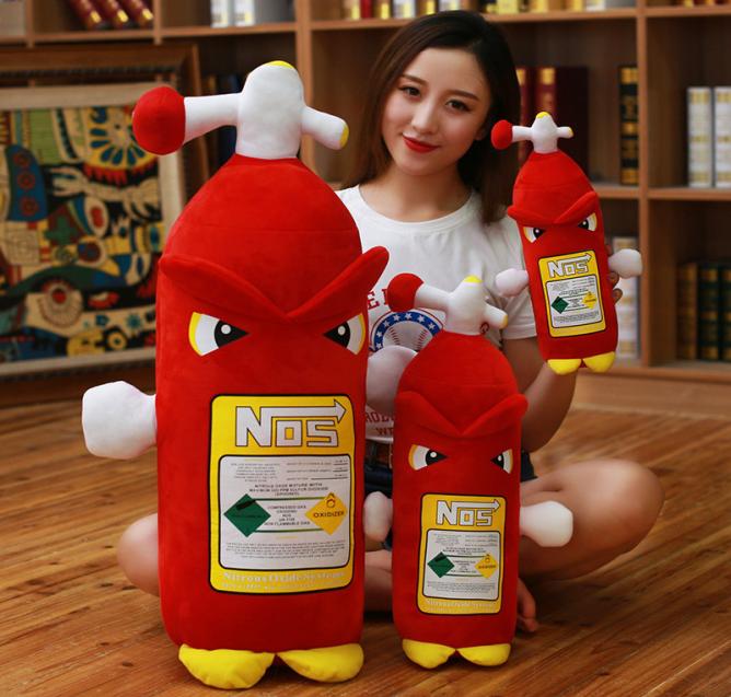 

Creative Plush Toy NOS Nitrous Oxide Bottle Pillow Simulation Fire Extinguisher Plush Toy Turbo JDM Cushion Headrest Backrest 2202, 38cm