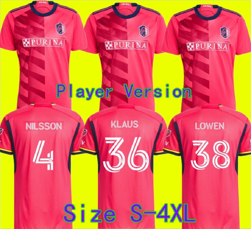 

Size S-4XL MLS 2023 St. L ouis City SOCCER JERSEYS NEW 2022 st Louis''RED' SC NILSSON 4 KLAUSS 36 NELSON GIOACCHINI VASSILEV BELL PIDRO FOOTBALL SHIRT, 22-23 home