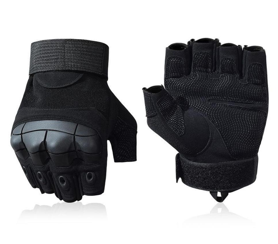 

Sports Gloves Tactical Half Fingerless Military Outdoor Paintball Hunting Riding Fitness Hiking Bike Army Men, Half khaki