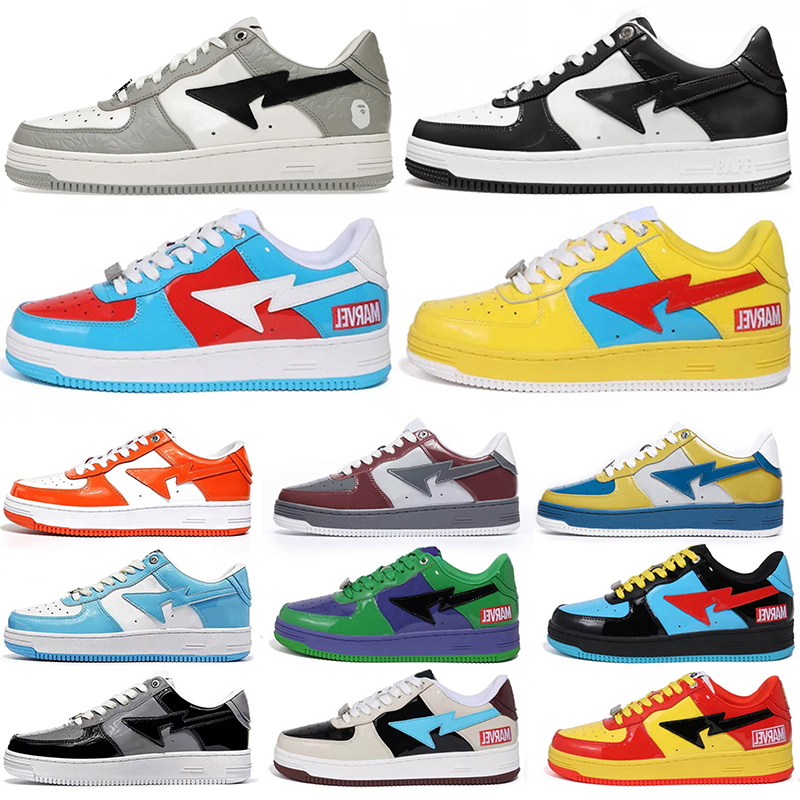 

Bapesta Bapestas Bape Shoes Bape Sta Designer Shoe Mens Womens Fashion Bapestar Plate-forme Captain Giant Iron JJJJound Luxury Casual Runner Sneakers Trainers, 36-45 low suede heel beige