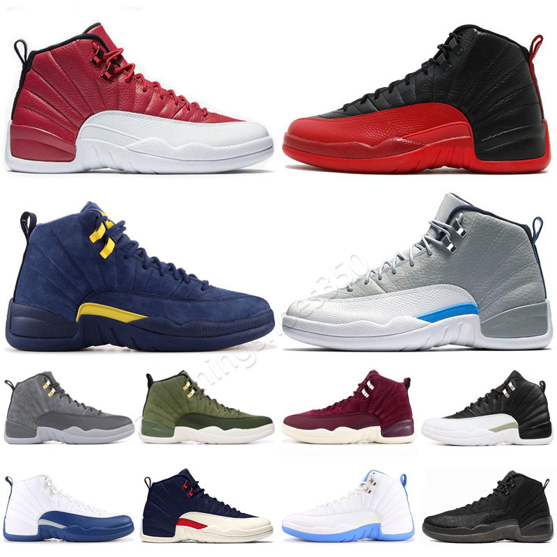 

Basketball Shoes men women Cherry Cool Grey Bred Concord Gamma Blue 12 12s Stealth Hyper Royal Playoff Royalty Taxi Utility Grind mens sports sneakers 36-47, Color 14