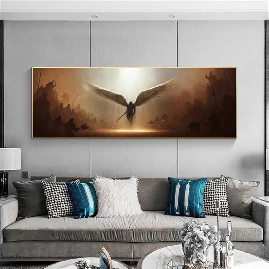 

The Archangel of Justice Tyrael Wall Canvas Art Painting Wall Art Poster and Print Wall Art Picture for Living Room Home Decor345q