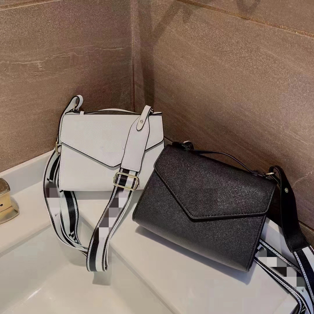 

Prad High Version Shoulder Bag Crossbody Bags Leather Handbags ToteBags Customized Long and Wide Shoulders straps 20X16X7cm, White