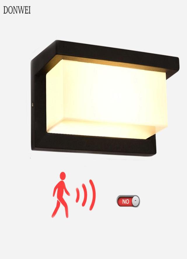 

Outdoor LED Wall Light Waterproof IP65 Porch Modern Radar Motion Sensor Lamp Courtyard Garden 90260V Lamps