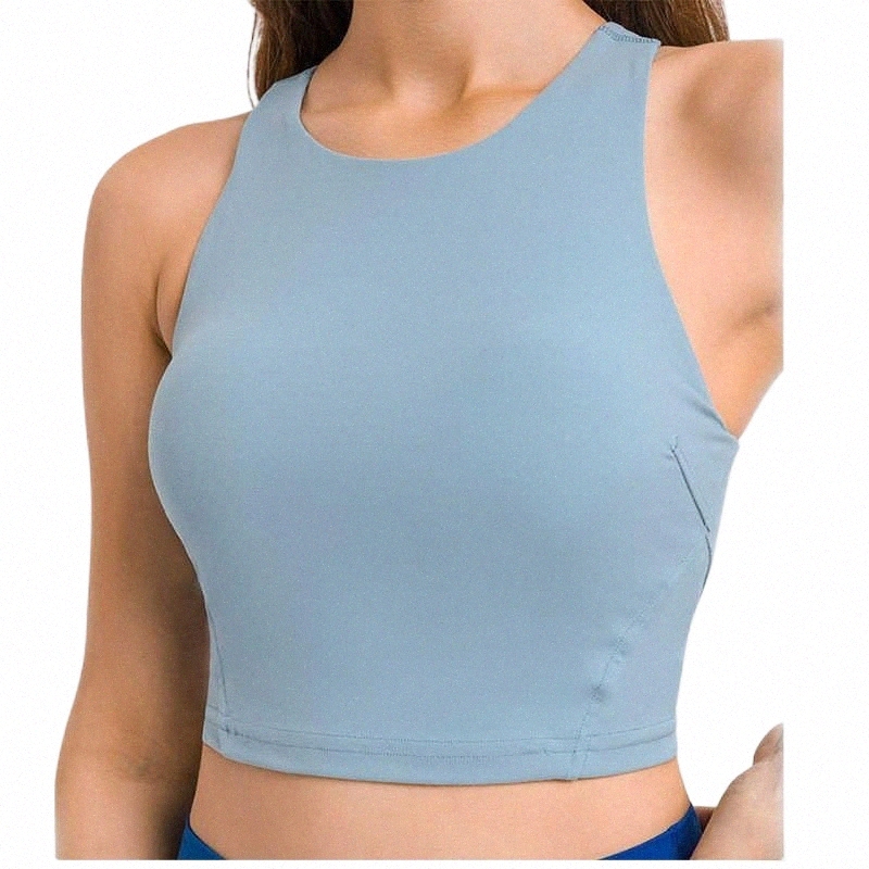 

LULu Sports Shirt Women Yoga Tank Tops Fitness Sleeveless Cami Top Slim Ribbed Woman Lady Girl Running Gym Shirts with Built In Bra, Please leave message