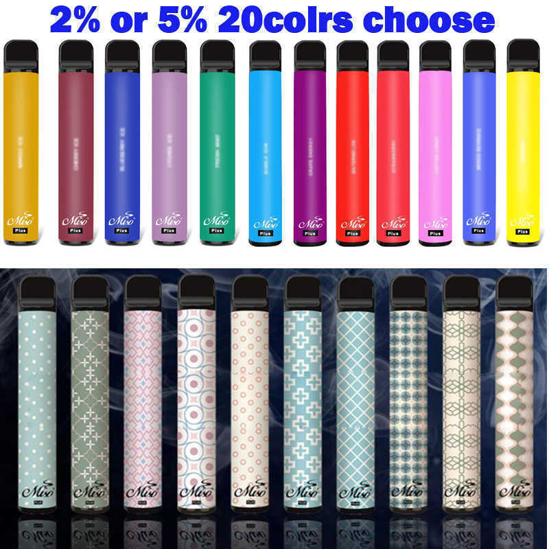 

Disposable Vape 800 Puffs Miso Plus 20 Colors Cigarette Device 400mAh Battery 2.4ml Vape Pen Stick Portable Vapor Double Max XXL Pufr