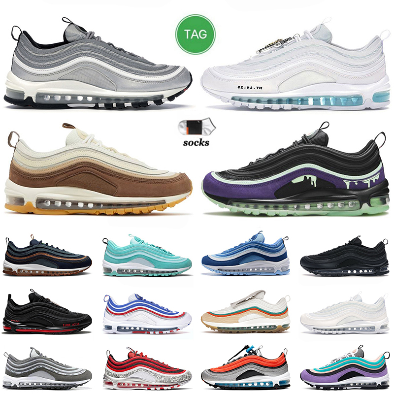 

Classic OG 97 Trainers Men Women Running Shoes 97s Cushion Silver Bullet Sky Tropical Twist Muslin Pink Foam Triple Black White Undefeated Off Sail Maxs Sneakers, D46 barely rose 36-40