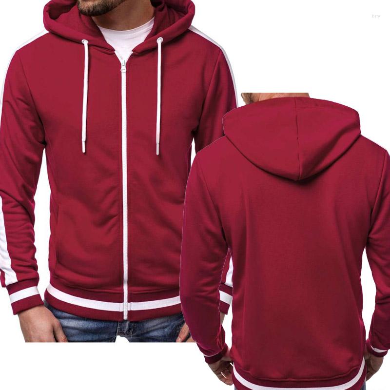 

Men's Hoodies Men Jacket Solid Color Sportswear Fashion Casual Harajuku Long Sleeve Mens Zipper Fleece Sweatshirts Man Hoody, Dark grey