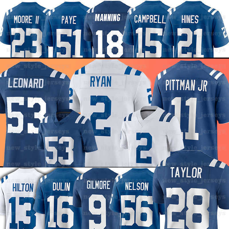 

Jersey 28 Jonathan Taylor Football''Nfl''Jerseys Indianapolis''Colts''2 Matt Ryan Darius Leonard Quenton Nelson Pittman Jr. Gilmore, Men (xiao ma)