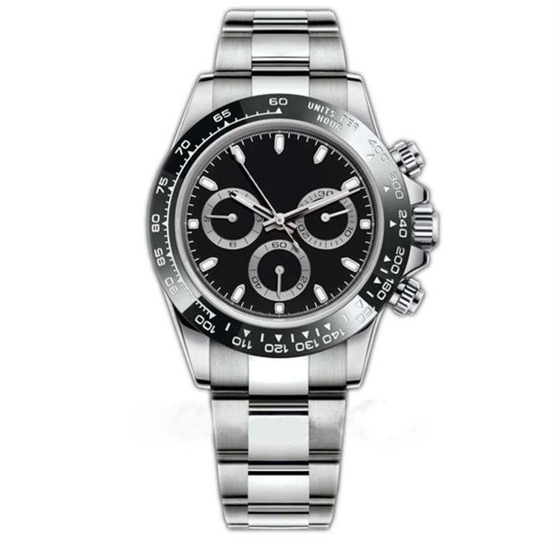 

Mens Watch 116500LN Designer 2813 movement Automatic sapphire Wristwatch Silver Ceramic Bezel 316L Steel Adustable Fold200l, Waterproof link