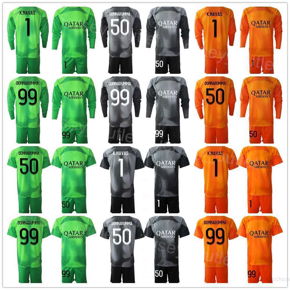 

Club Team Long Sleeve Goalkeeper Soccer Keylor Navas Jerseys Sergio Rico Nicolas Douchez Alphonse Areola 99 Gianluigi Donnarumma Football Shirt Kits Men Kids BaLi