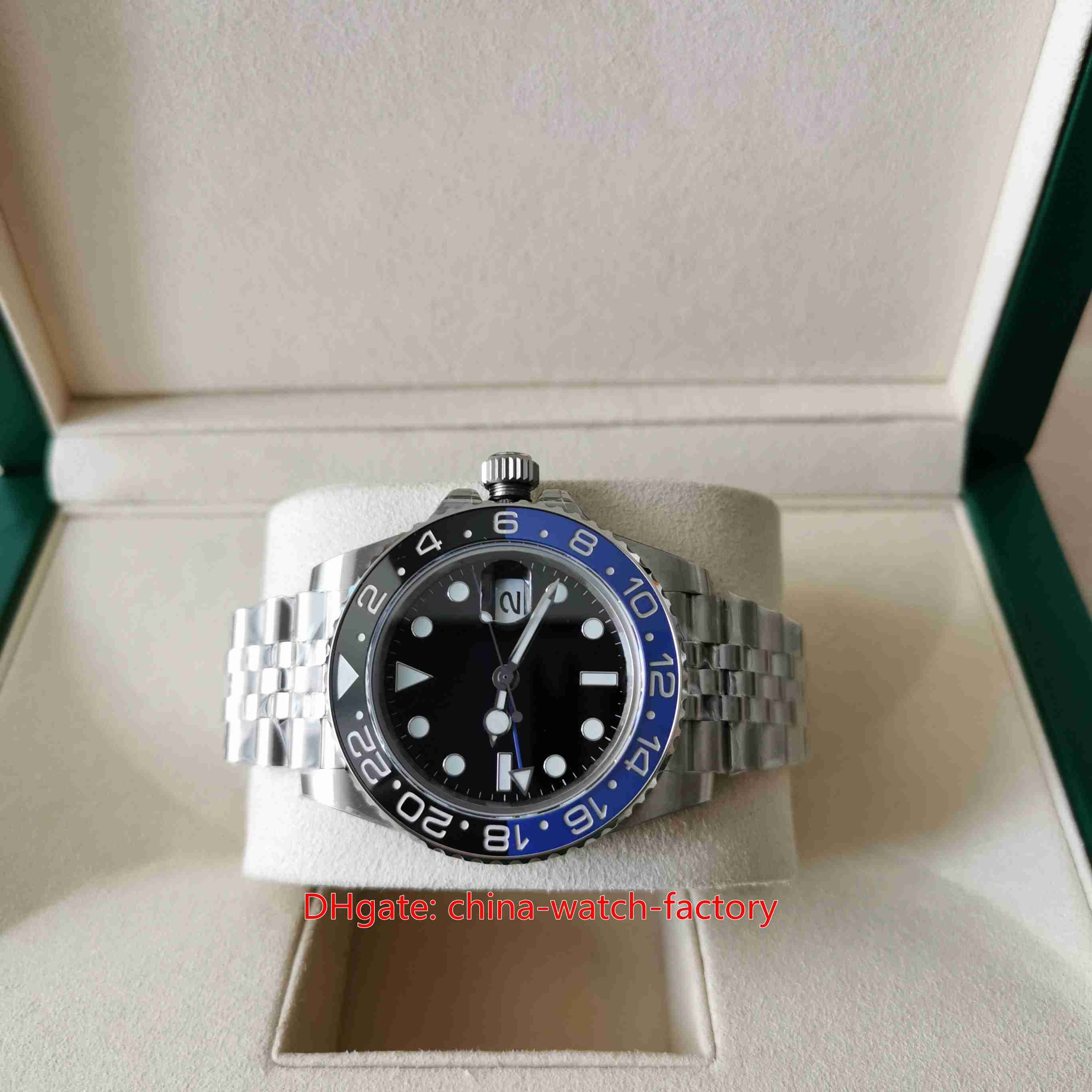 

BP Factory Mens Watch V2 Version 40mm GMT Batman 126710 126710blnr Watches Ceramic Bezel Asia 2813 2836 3186 Movement Mechanical AutomaticMen's Wristwatches