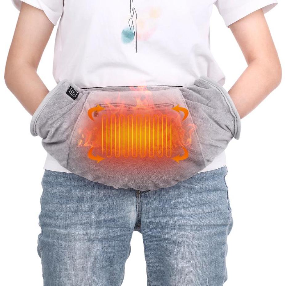 

Sports Gloves Electric Heated Hand Warmer Muff Cold Weather Thermal Glove Waist Bag For Hunting Skiing Camping1413039, Black