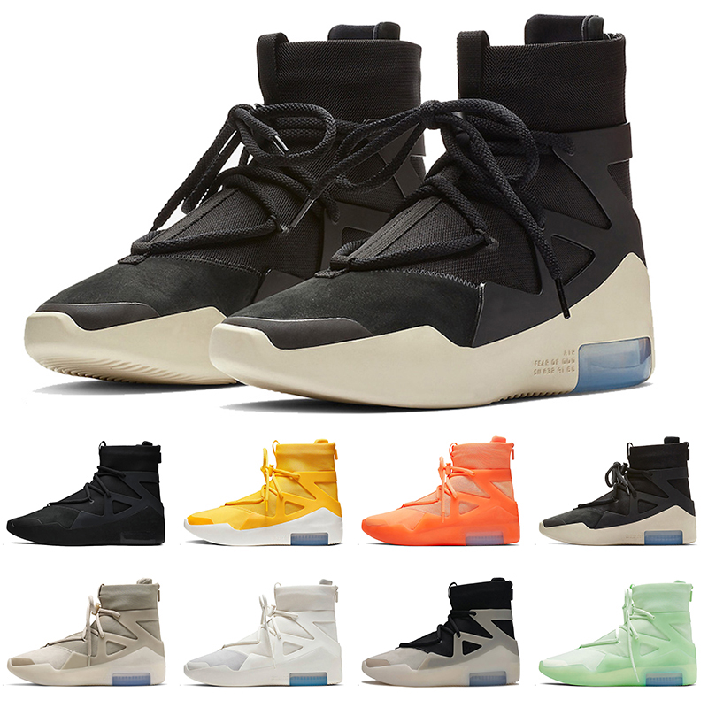 

fears one high og sports shoes fashion light off God boots frosted spruce triple black light bone sail yellow whtie orange sneaker basketball shoe trainers, A3 40-46 string the question