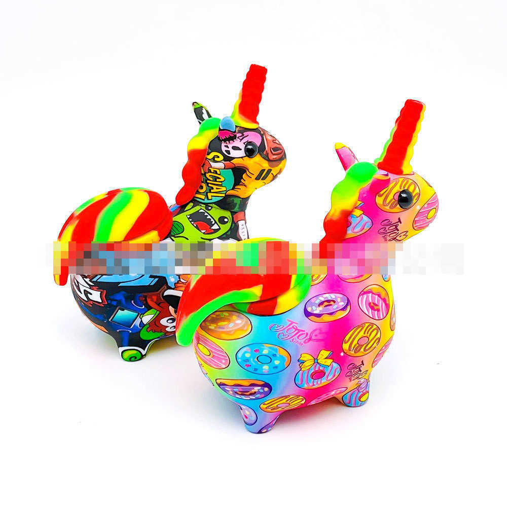 

Smoking Pipe Unicorn Animal Silicone Spoon Pipe Two Styles Tobacco Wholesale Hand Ppies