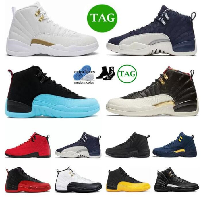 

OG 12s 12 mens basketball shoes Gold Easter stealth Black University grey cherry Concord Bred pure violet men outdoors sneakers trainers, Please contact us