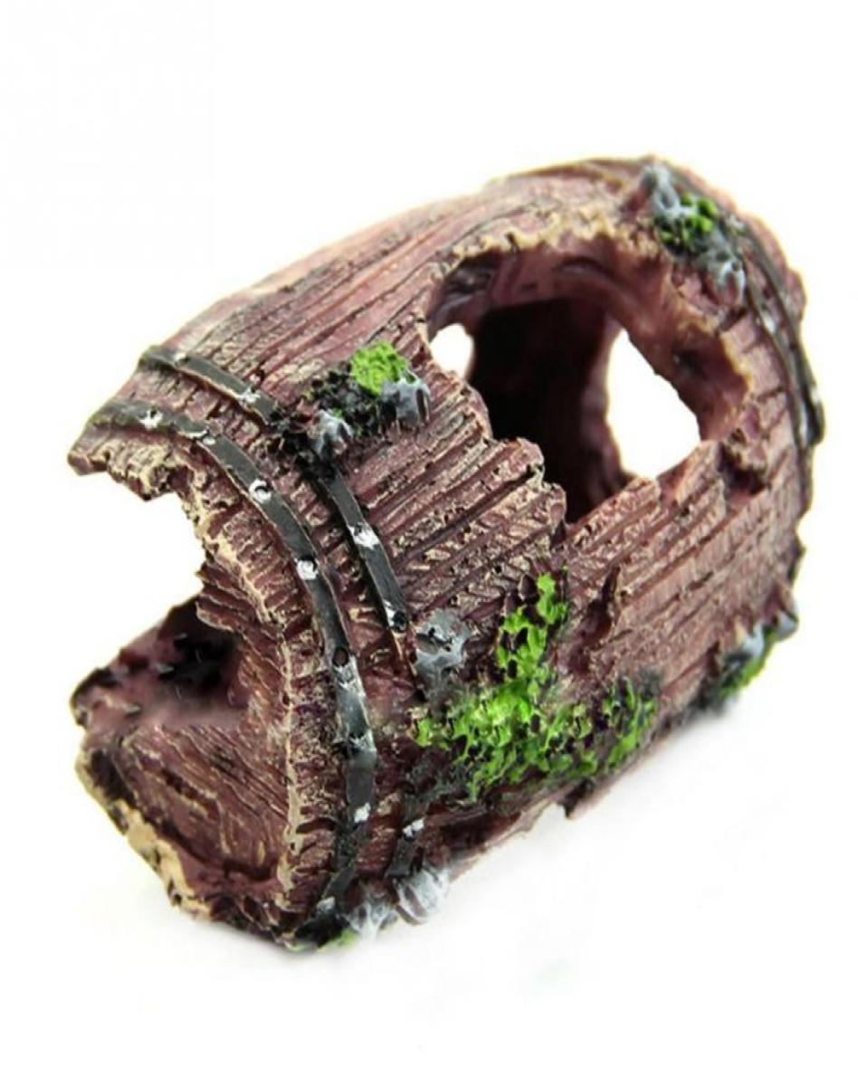 

Decorations Aquarium Fish Tank Artificial Barrel Resin Ornament Cave Landscaping Decoration Decor Accessories Acuarios