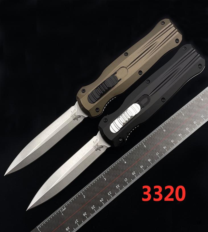 

Benchmade BM 3320 Infidel double action folding automatic knife D2 blade outdoor pocket Auto tactical survival BM3300 3400 KNIVES5877268