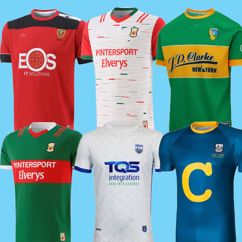 

2022 2023 Kilkenny Wexford Ireland GAA soccer Jerseys rugby Jersey Offaly Tyrone Remastered Commemoration football shirt Tipperary 22 23 home away size S