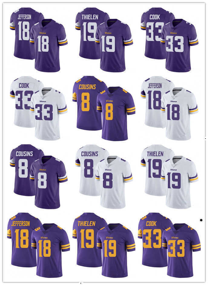 

Football Jerseys custom Minnesota''Vikings''Men Women youth 19 Adam Thielen 18 Justin Jefferson 7 Patrick Peterson 84 Randy Moss 22 Harrison Smith Football Jerseys, Color